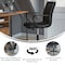 Flash Furniture Black LeatherSoft Office Chair with Black Arms GO-21111B-BK-BK-GG - alternate 8